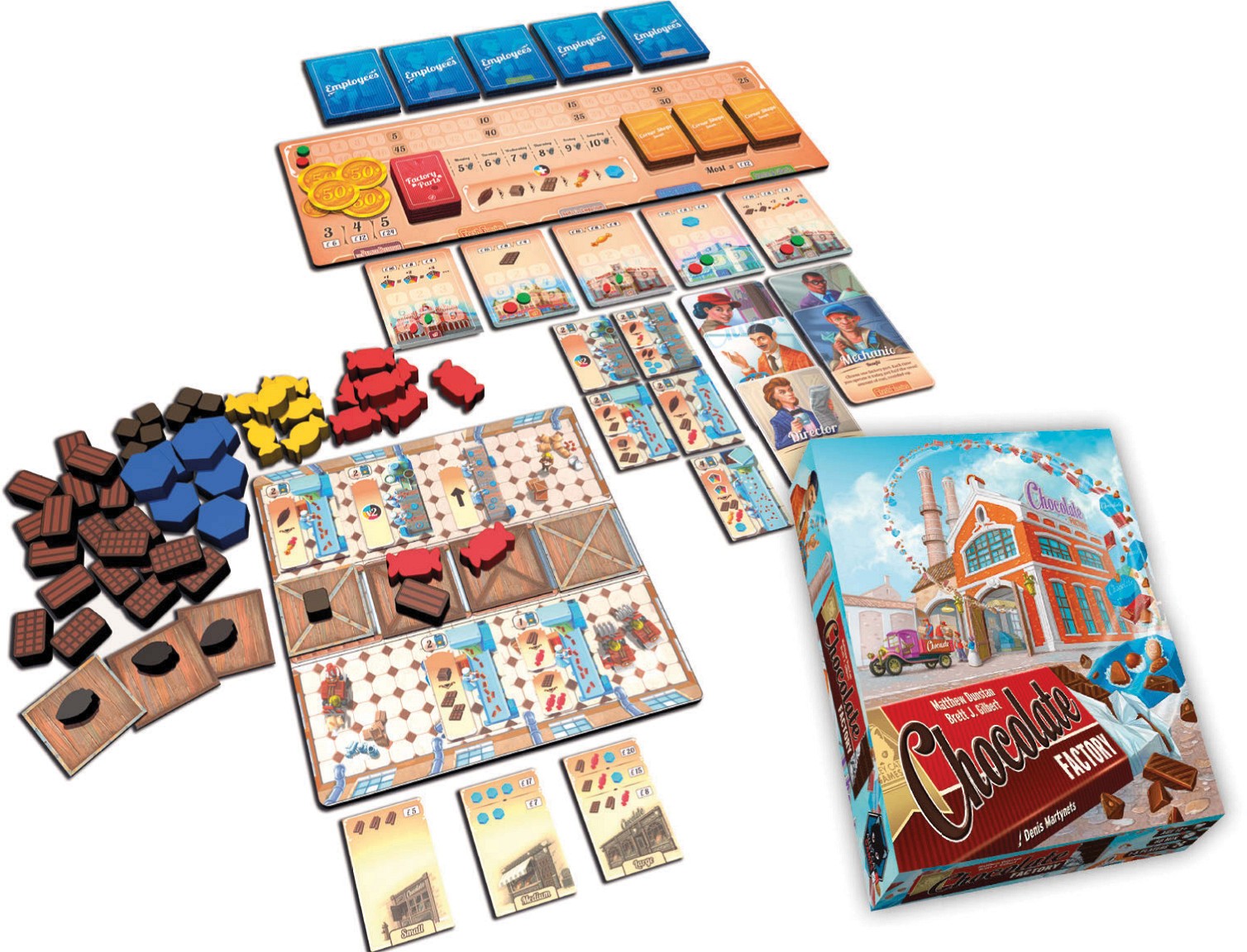 Chocolate Factory Board Game Monopolis Toko Board Games